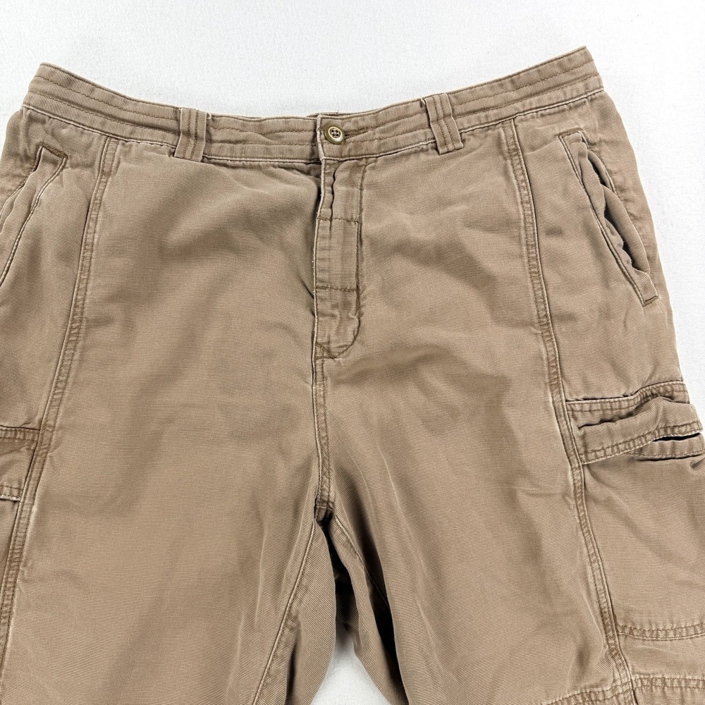 Mens Tommy Bahama Relax Cargo Shorts Tencel Brown Utility Size 36 Vacation Beach - Picture 8 of 13